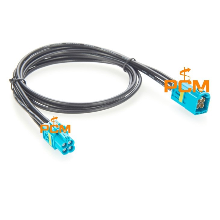HFM High-Speed FAKRA Mini 4-In-1 Male To Female RF Coaxial Cable
