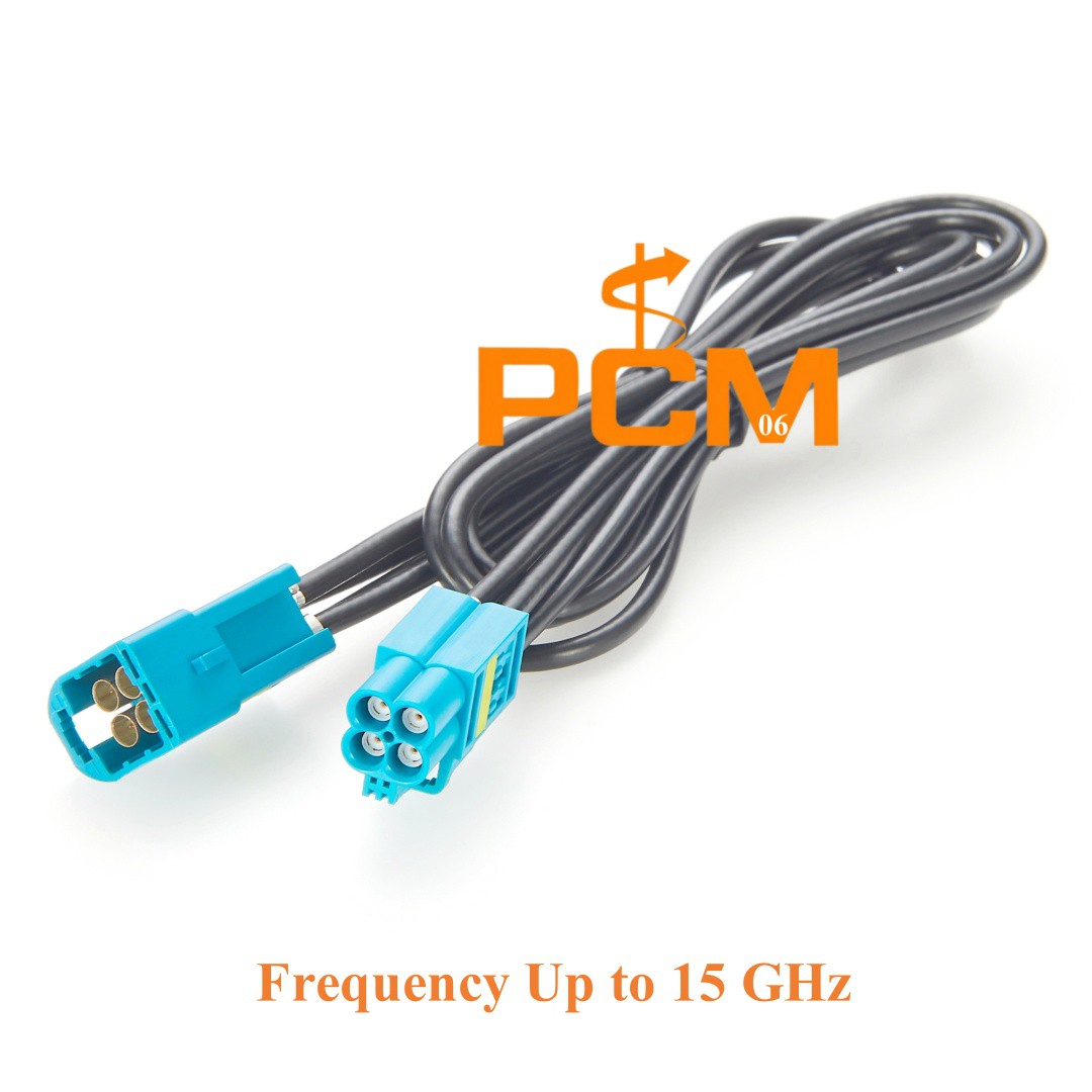 Mini Fakra 4 In 1 Z Code Male to Female Vehicle Extension Cable Assembly Mini Fakra 4 In 1 Z Code Male to Female Vehicle Extension Cable Assembly