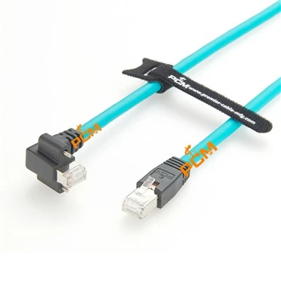 Niður Angled RJ45 Cat6a gige snúru