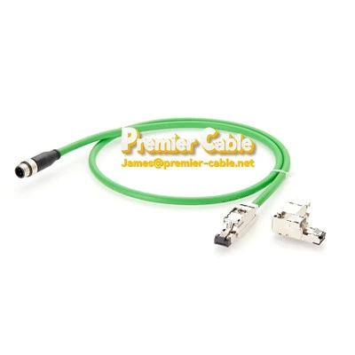 Industrial Ethernet M12 D-kóði Profinet snúru