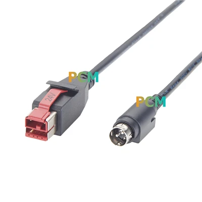 Powered USB To Hosiden 3 Pin 24V snúru