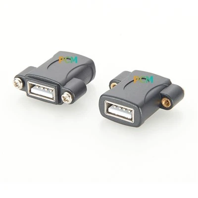USB 2. 0 tengi með skrúfufestingu fyrir spjaldið